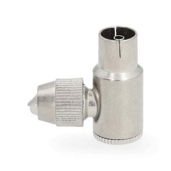 Connecteur IEC (Coax) 90 Anglé Femelle Verniclé 75 Ohm - Nedis