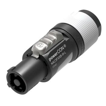 Connecteur de câble secteur AC verrouillable NAC3FXXB-W-L - Neutrik