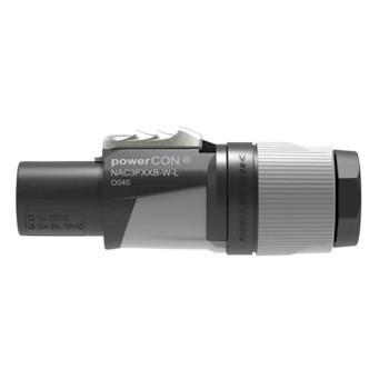 Connecteur de câble secteur AC verrouillable NAC3FXXB-W-L - Neutrik
