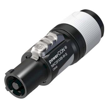 NAC3FXXB-W-S vergrendelbare AC-netkabelconnector - Neutrik