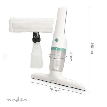Electrische Ruitenreiniger 12 W 1200 Pa Inhoud Reservoir Vuil Water: - Nedis