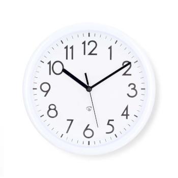 Horloge mural Diamètre : 220 mm Plastique Blanc - Nedis