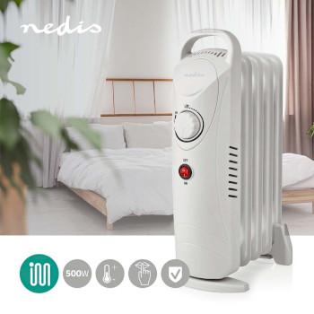 Radiateur à huile mobile 500 W 5 ailettes Thermostat réglable 1 - Nedis