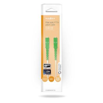 Câble de brassage Fibre optique SMF (Monomode Phase) SC/APC SC/APC 100 - Nedis