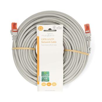 Câble réseau CAT6 RJ45 Mâle RJ45 Mâle U/UTP 30,0 m Rond PVC - Nedis