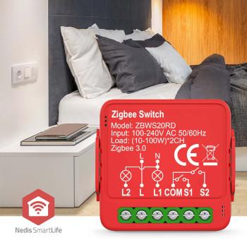 Modules SmartLife Zigbee 3.0 2x100 W Bornier App disponible - Nedis