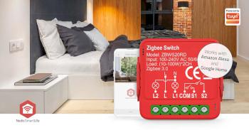Modules SmartLife Zigbee 3.0 2x100 W Bornier App disponible - Nedis