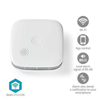 SmartLife Détecteur de fumée Wi-Fi Alimenté par batterie Cycle de vie du capteur : 10 - Nedis
