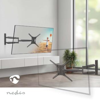 Support mural TV pivotant et inclinable 13 - 86  Poids d'écran maximal : - Nedis