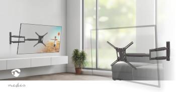 Support mural TV pivotant et inclinable 13 - 86  Poids d'écran maximal : - Nedis