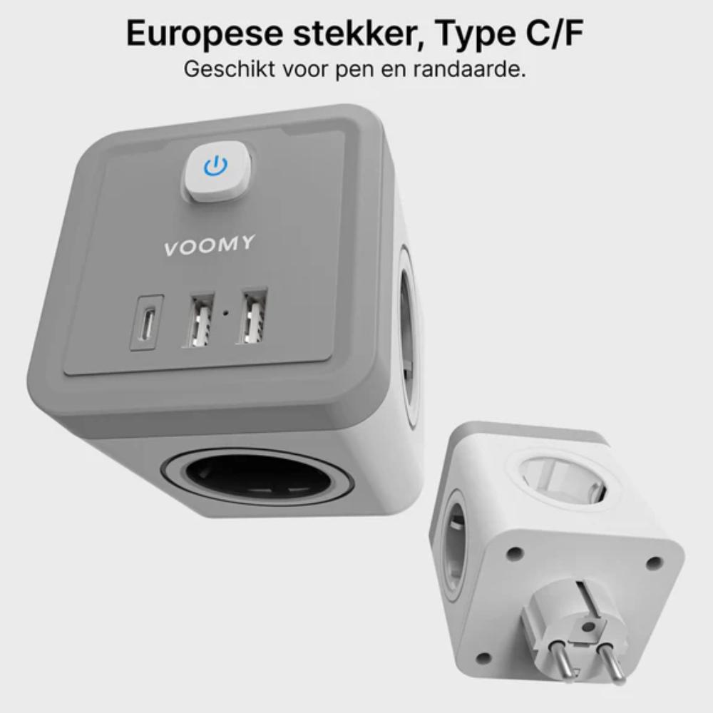 4-voudig - Wit - Voomy