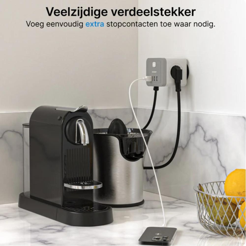4-voudig - Wit - Voomy
