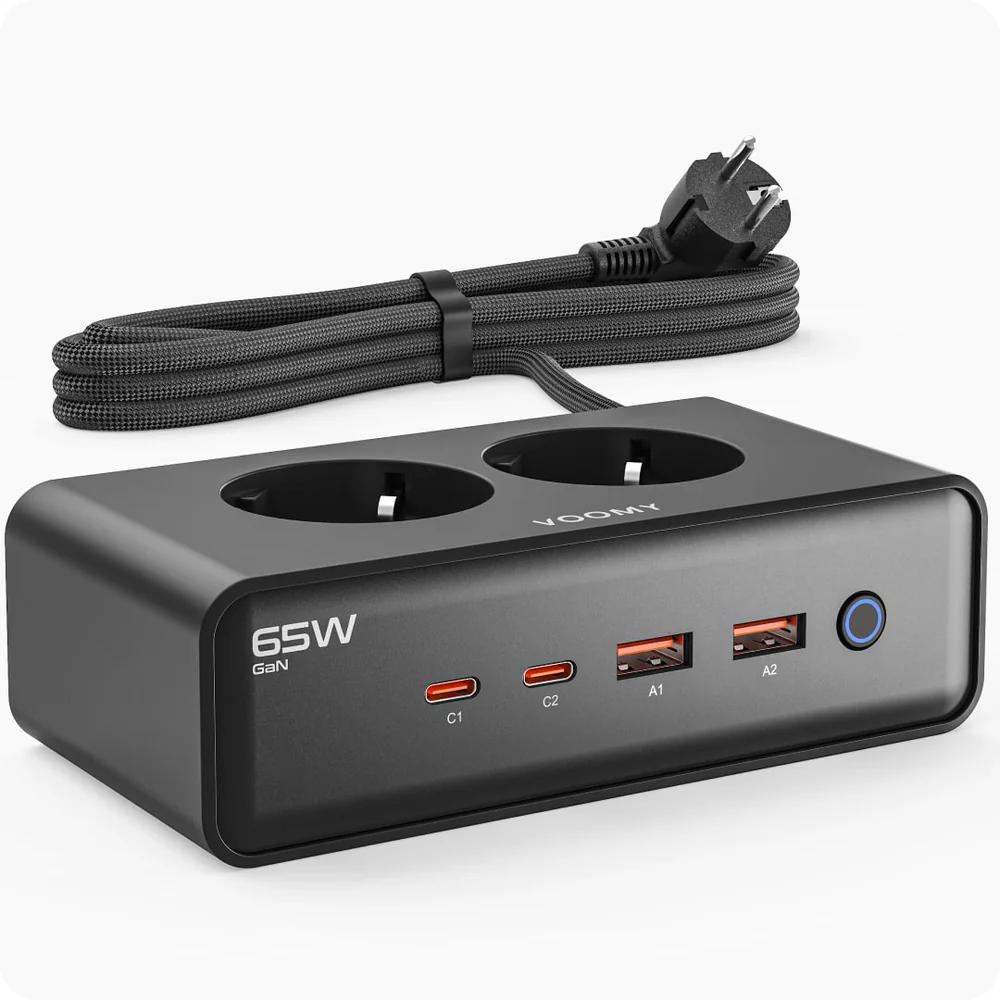 Stekkerdoos - 2-voudig - USB - Voomy