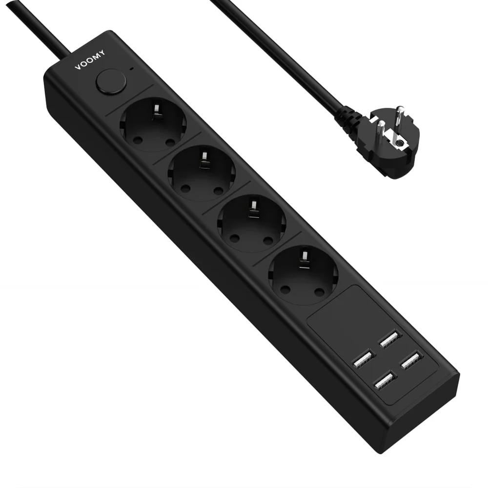 Stekkerdoos - 4-voudig - USB - Voomy