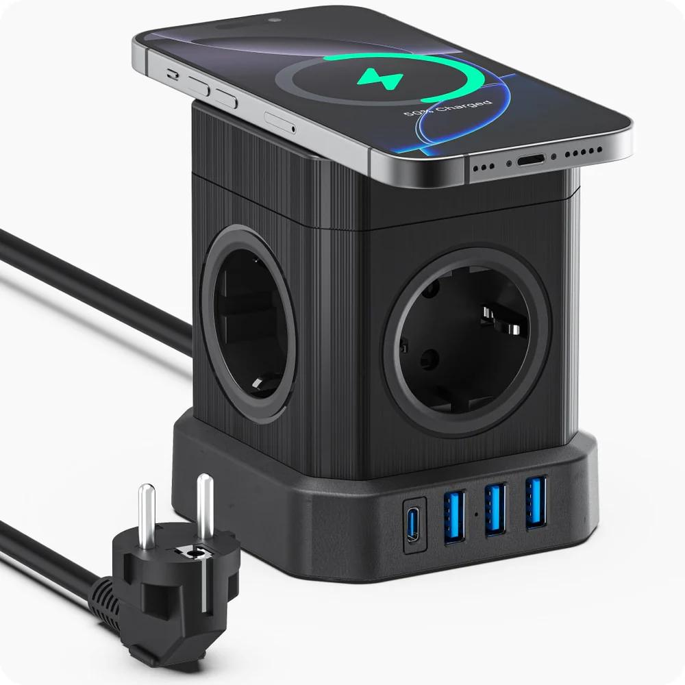 Stekkerdoos - 5-voudig - USB - Voomy