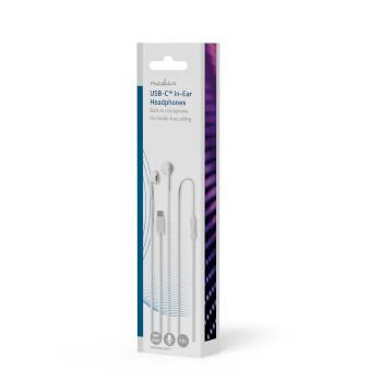 Bedrade Koptelefoon USB-C™ Kabellengte: 1.20 m Ingebouwde - Nedis