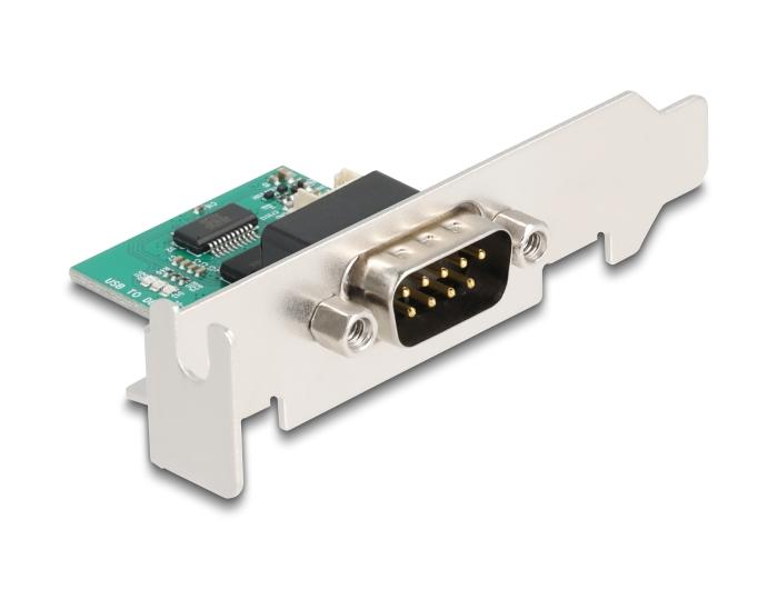 Delock Convertisseur USB vers RS-232 FTDI FT231XS USB 2.0 Connecteur mâle vers D-SUB