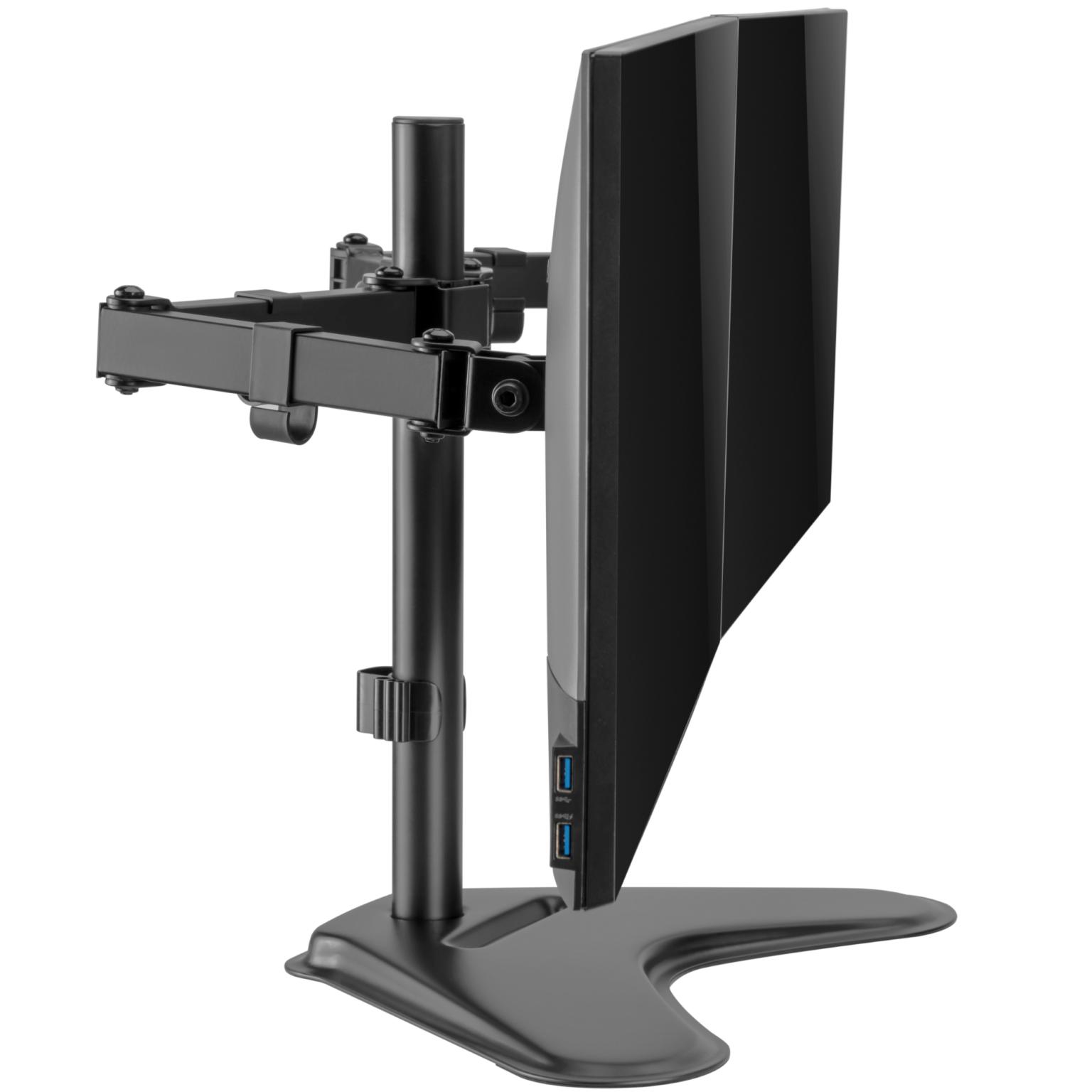 Support écran - 2 écrans - Allteq - Bras de moniteur