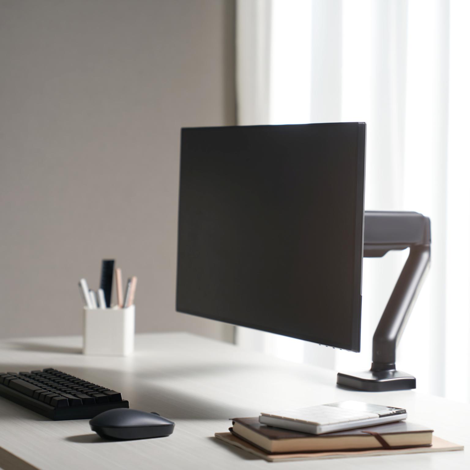 Monitorarm 17–32 inch – Bureauklem – Kantelbaar & Draaibaar – VESA 75/100 – 9kg