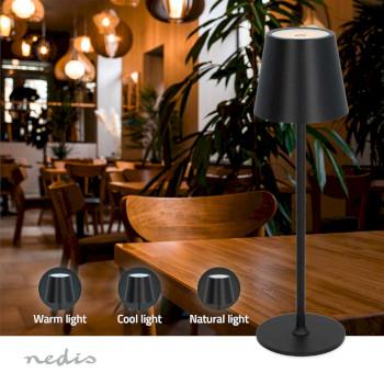 Lampe de table LED LED 1,8 W 150 lm 3000 - 6000 K Noir - Nedis