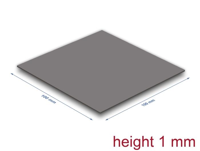 Delock Wärmeleitpad 100 x 100 x 1 mm pour modules M.2 3,2 W/mK - Low Oil B