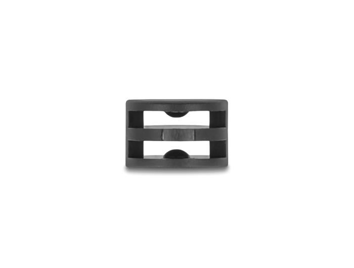 Delock Attache pour colliers de serrage D 12 x H 8 mm 90 rotatif noir