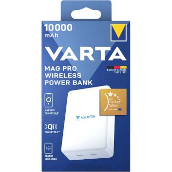 Mag Pro Power Bank Sans Fil 10.000mAh - Édition Blanche - Varta