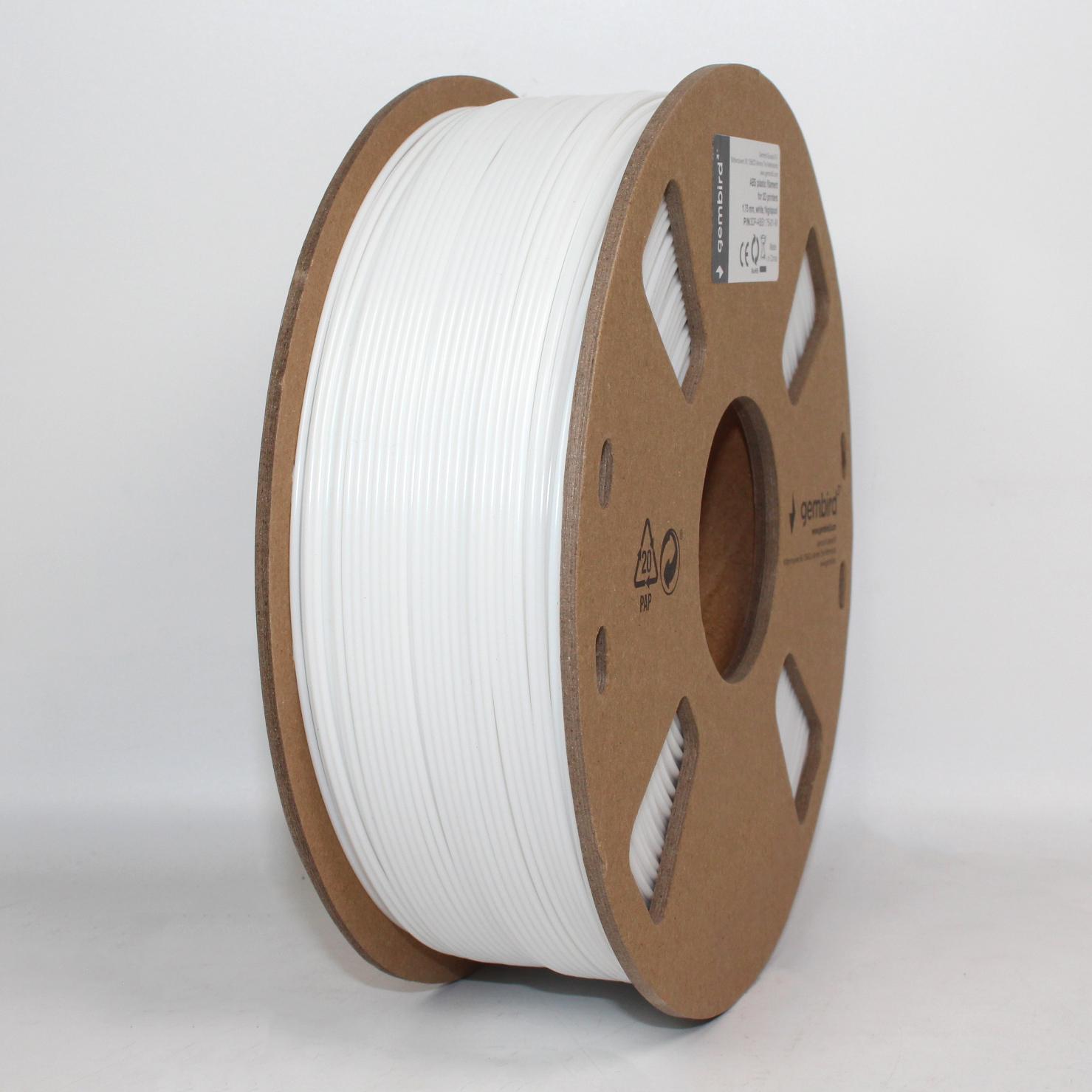 Filament ABS Haute Vitesse, Blanc, 1.75 mm, 1 kg