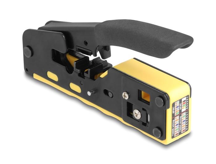 Delock Pince à sertir pour connecteurs 6P/8P RJ45/RJ11 Cat. 5/6/7 avec couteau et coupe-câble