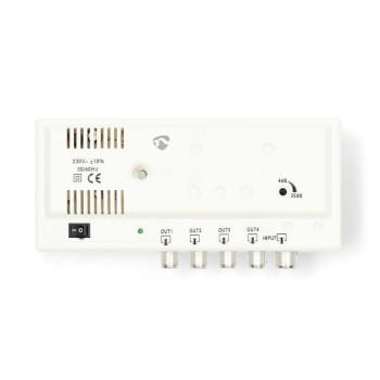 Amplificateur CATV Gain : 20 dB 47 - 694 MHz Sorties : 4 - Nedis