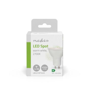 LED-Lampe GU10 Spot 2,5 W 450 lm 2700 K Blanc chaud Style rétro 1 - Nedis