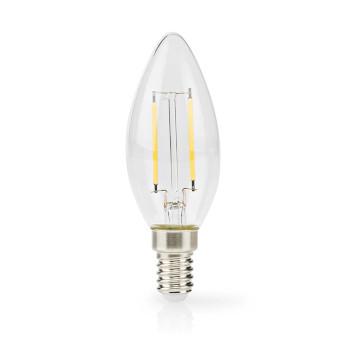 LED-Filament E14 Bougie 2,2 W 470 lm 2700 K Blanc chaud - Nedis