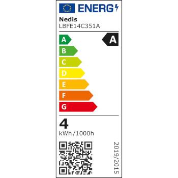 LED-Filament E14 Bougie 2,2 W 470 lm 2700 K Blanc chaud - Nedis