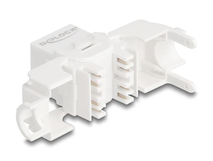 Delock Keystone Module RJ45 Femelle vers LSA Cat.6A UTP 180 sans outil