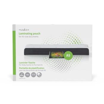 Pochette de plastification A5 Épaisseur : 100 µm Conditionnement : 100 unités PET - Nedis