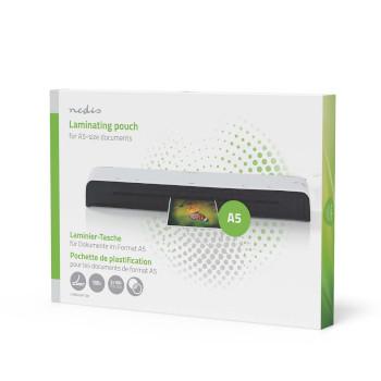 Pochette de plastification A5 Épaisseur : 100 µm Conditionnement : 100 unités PET - Nedis