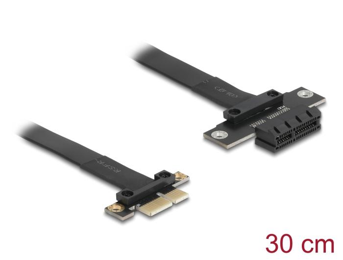 Carte Riser Delock PCI Express x1 Connecteur vers Slot x1 Extension 30 cm