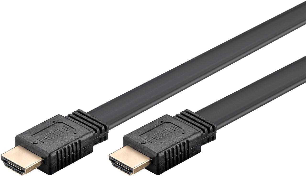Highspeed HDMI™-kabel Slank met Ethernet - Goobay