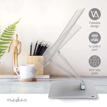 Support pour ordinateur portable Alimenté par USB 17 Pliable - Nedis