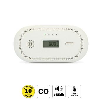 Koolmonoxide alarm met 10 jaar sensorlooptijd en display - Alecto