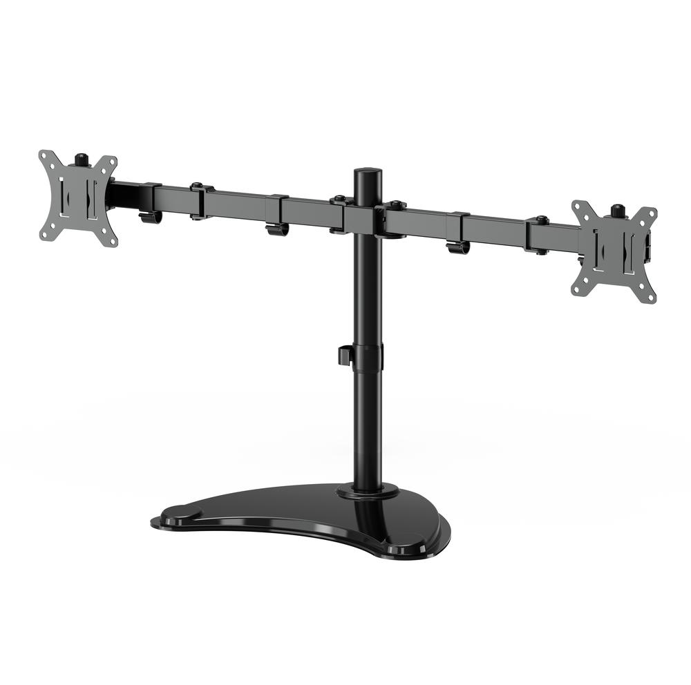Bureaustandaard voor twee monitoren (draaien, kantelen, roteren), 13“-32