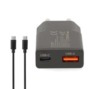 Chargeur 20 W GaN PD3.0 Fonction de charge rapide 1.5 / 2.0 / 2.22 / 3.0 A - Nedis