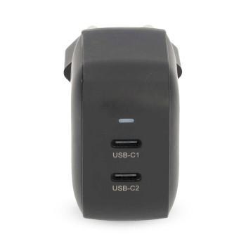 Chargeur 45 W GaN PD3.0 Fonction de charge rapide 2.25 / 3.0 A Sorties : - Nedis
