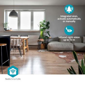 Caméra SmartLife Intérieure Wi-Fi 3MP Full HD 1296p Stockage Cloud - Nedis