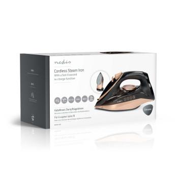 Fer à repasser vapeur 2200 W 20 g/m Jet de vapeur Acier inoxydable 260 l - Nedis