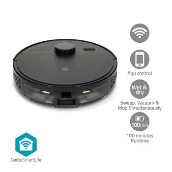 Robot aspirateur SmartLife Navigation laser Wi-Fi Capacité - Nedis