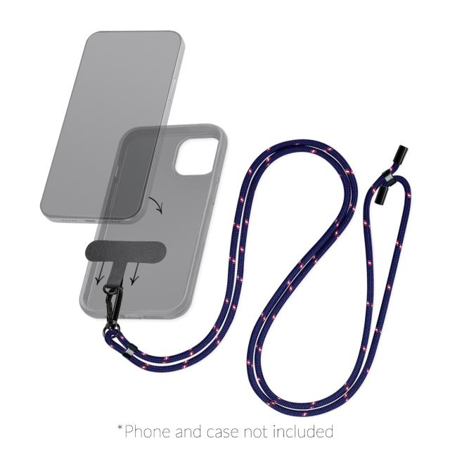 Mobilize Nylon Lanyard Blue/Red - Mobilize