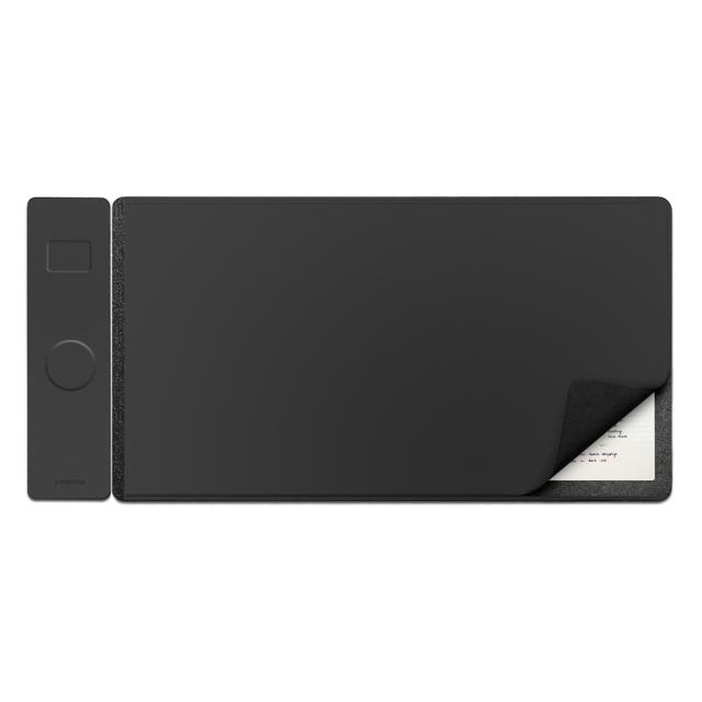 Mobilize PU Leather Desk Mat with Magnetic Wireless Charger 15W Black - Mobilize