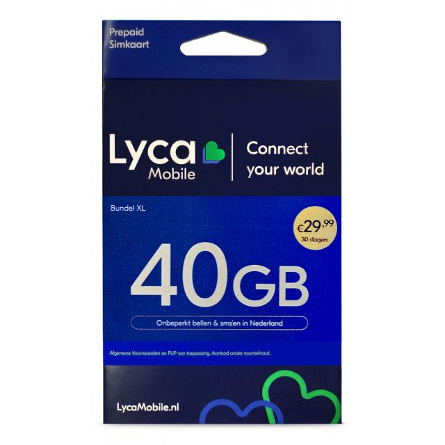 Lycamobile Holland Bundel XL - Lycamobile