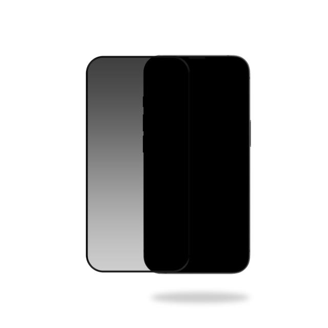 Mobilize Privacy Glass Screen Protector - Black Frame - for Apple iPhone - Mobilize